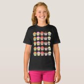 誕生日Tシャツカップケーキ Tシャツ (正面フル)