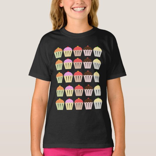 誕生日Tシャツカップケーキ Tシャツ (正面)