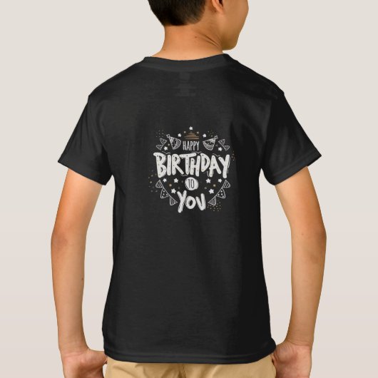 誕生日Tシャツ Tシャツ (裏面)