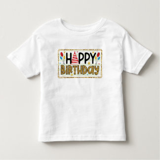 誕生日Tシュリット：誕生日デザイン トドラーTシャツ