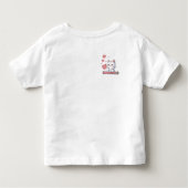 誕生日Tシュリット：誕生日デザイン トドラーTシャツ (裏面)