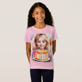 🎉「誕生日Vibes Tシャツ祝-スタイル!」 Tシャツ (正面フル)