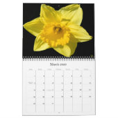 誕生月の花柄のカレンダー カレンダー (3月 2026)