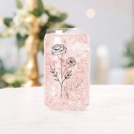 誕生月の花10月マリゴールドのブライドメイド ガラス缶