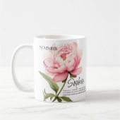 誕生月の花11月 オーダーメイド コーヒーマグカップ (左)