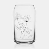 誕生月の花6月ハニーサックル花嫁 ガラス缶 (正面)