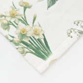 誕生月の花 フリースブランケット (角)