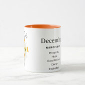 誕生月の花–12月のパーソナライズされたマグカップ マグカップ (中央)