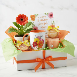 誕生月の花 – 4月のパーソナライズされたマグカップ マグカップ