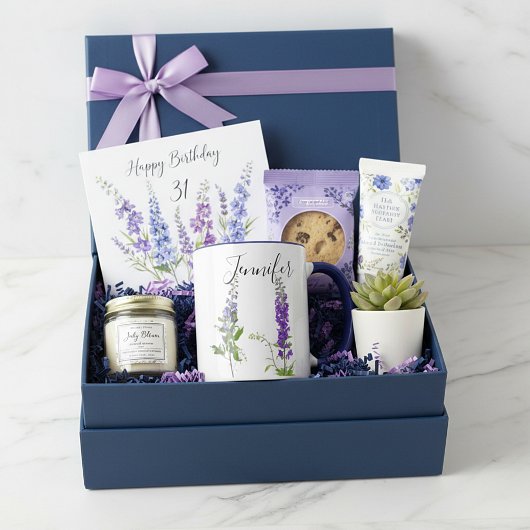 誕生月の花-7月 オーダーメイド マグカップ