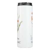 誕生月フラワーグラジオラス威厳がある タンブラー (裏面)