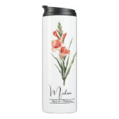 誕生月フラワーグラジオラス威厳がある タンブラー (回転右)