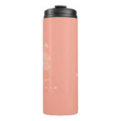 誕生月フラワーメイホーソーンモノグラモダンム タンブラー (正面)