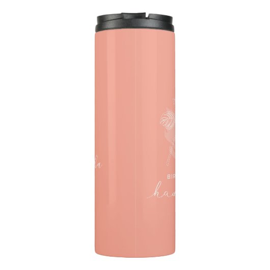 誕生月フラワーメイホーソーンモノグラモダンム タンブラー (裏面)