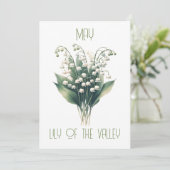 誕生月フラワーメイリリー誕生日 シーズンカード (スタンド正面)