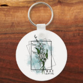 誕生月生まれ花5月リリー・オブ・ザ・バレー キーホルダー (正面)