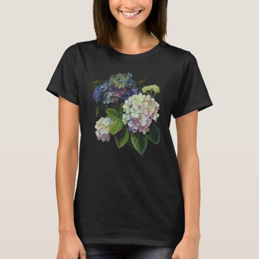誕生月紫陽花 Tシャツ (正面)