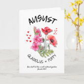 誕生月花クリスチャン威厳がある誕生日 カード (黄色い花)