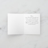 誕生月花パーソナライズされた菊 ノートカード (内部)