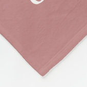 誕生月花1月バラ書名 フリースブランケット (角)