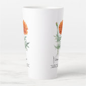 誕生月花10月マリゴールド カフェラテマグ (正面)