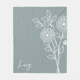 誕生月花11月書名 フリースブランケット