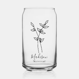 誕生月花12月ホリーベリーブリーズメイド ガラス缶