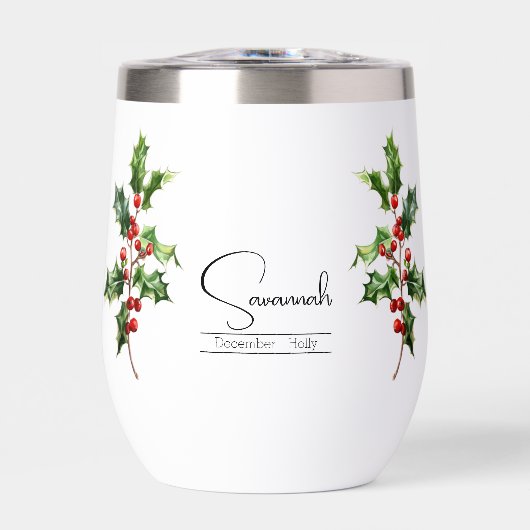 誕生月花12月ホリー (正面)