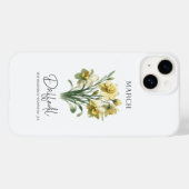 誕生月花3月水仙 Case-Mate iPhoneケース (裏面 (横))