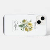 誕生月花3月水仙 iPhoneケース (裏面横)