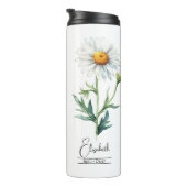 誕生月花4月デイジー熱タンブラー タンブラー (回転右)