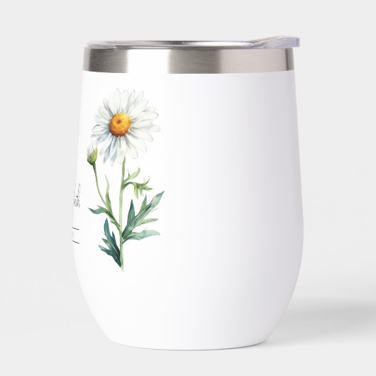 誕生月花4月デイジー (左面)