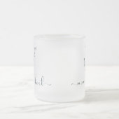 誕生月花5月花ゆり誕生日プレゼントママ フロストグラスマグカップ (中央)