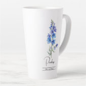 誕生月花7月ラークスパー カフェラテマグ (右アングル)