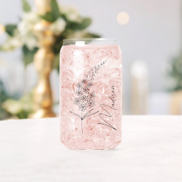 誕生月花7月Lankspin Bridesmaidギフト ガラス缶