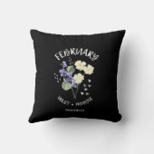 誕生月花FEBRUARY Christian クッション (裏面)