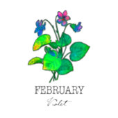 誕生月2月バイオレット コーヒーマグカップ