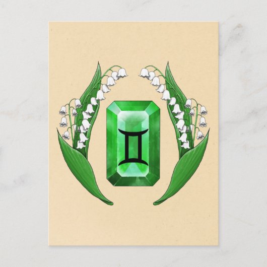 誕生月5ジェミニ ポストカード (正面)