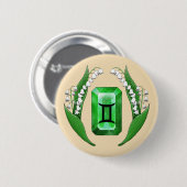 誕生月5ジェミニ 缶バッジ (正面&裏面)