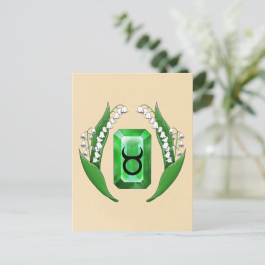 誕生月5月タウラス ポストカード (スタンド正面)