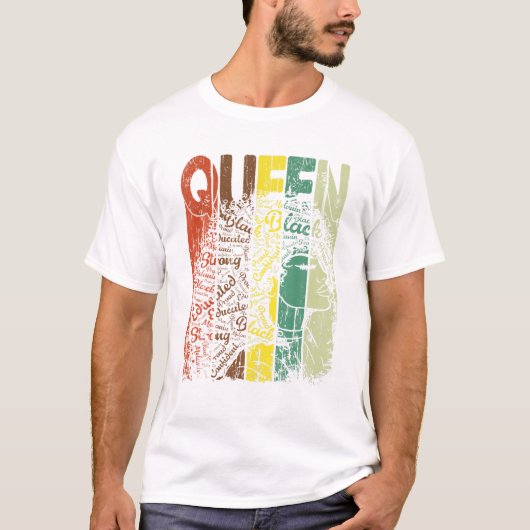 誕生月 アフリカ系アメリカ人 Tシャツ (正面)
