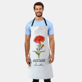 誕生月 1月 エプロン (着用した状態)