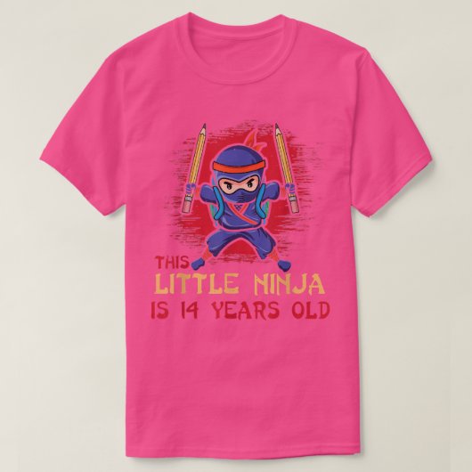 誕生生まれ14歳サムライジャパン日本の Tシャツ (デザイン正面)