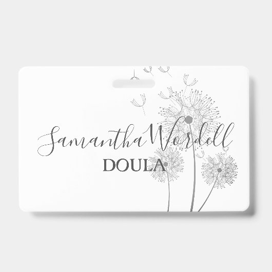 誕生産科図解入りの、写真付きの花 バッジ (正面)