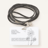 誕生産科図解入りの、写真付きの花 バッジ (裏面ランヤード)