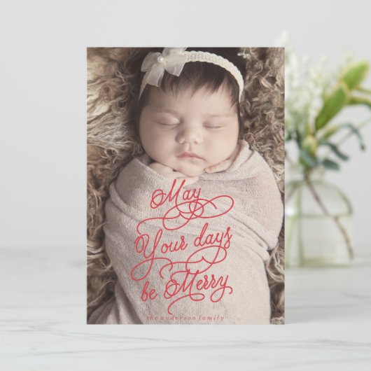 誕生発表クリスマスカード シーズンカード (スタンド正面)