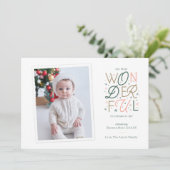 誕生発表クリスマスカード シーズンカード (スタンド正面)