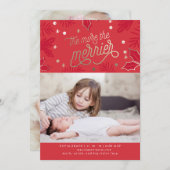 誕生発表クリスマスカード シーズンカード (正面/裏面)