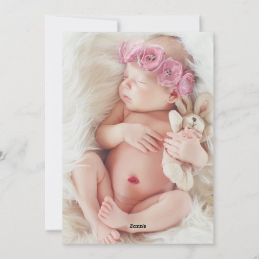 誕生発表クリスマスカード シーズンカード (裏面)