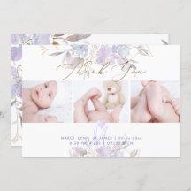 誕生発表シャワ感謝していーUパープルスイートピー